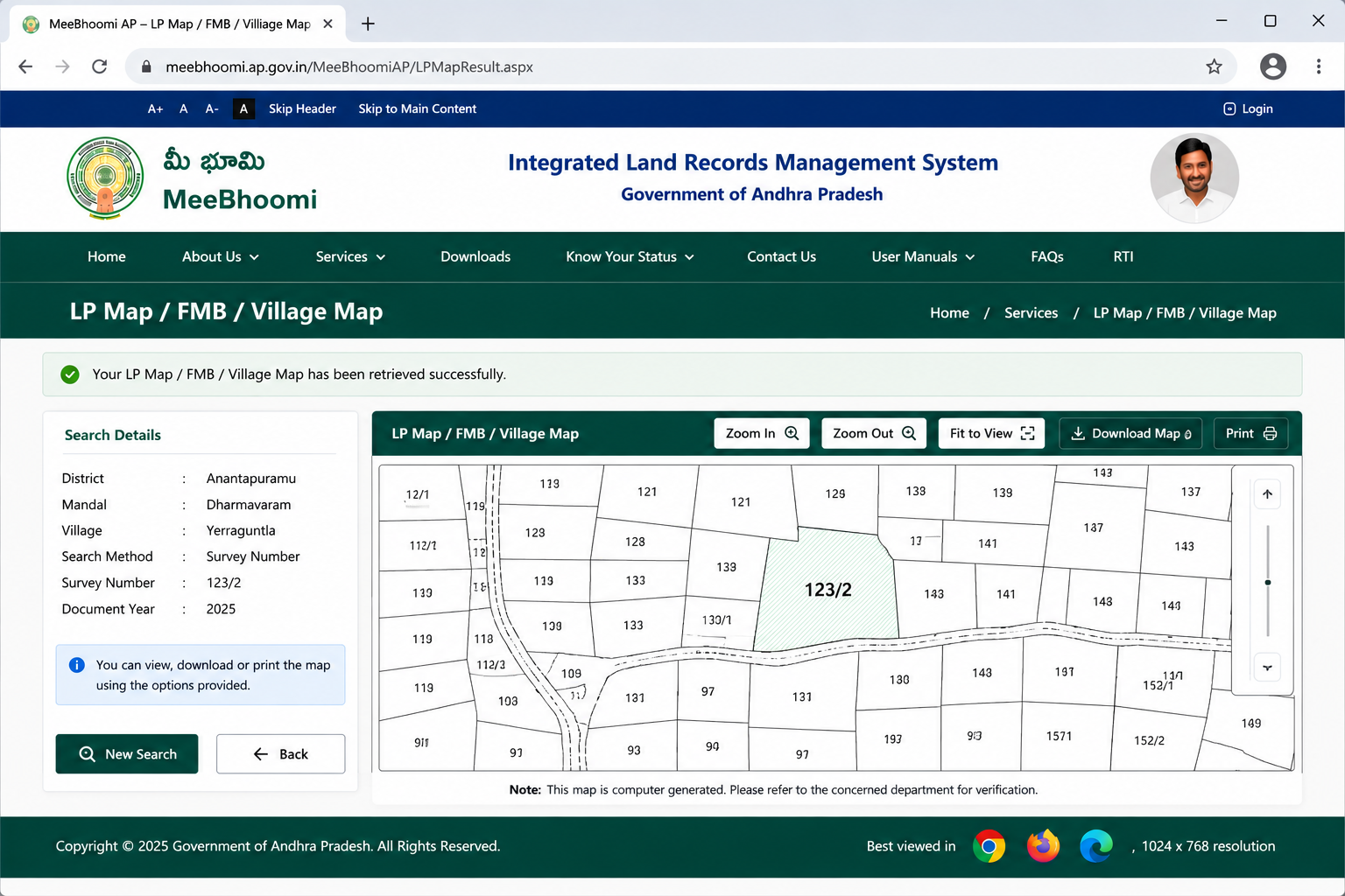 View and Download LP Map FMB Village Map