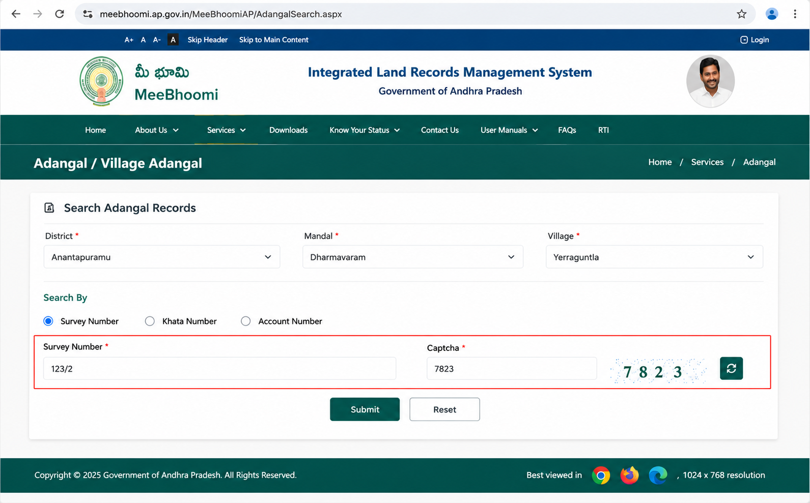 Select Search Method